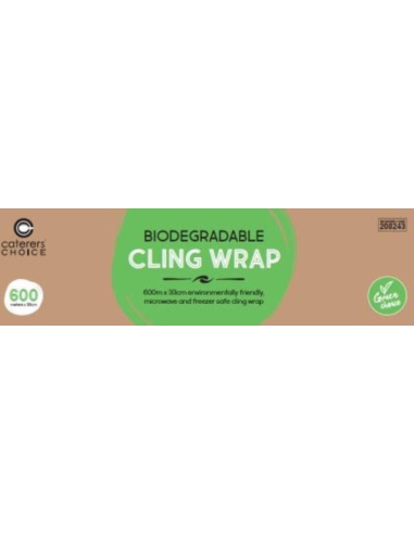 Caterers Choice Clingwrap Dispenser Biodegradable 600m by 33cm x 1