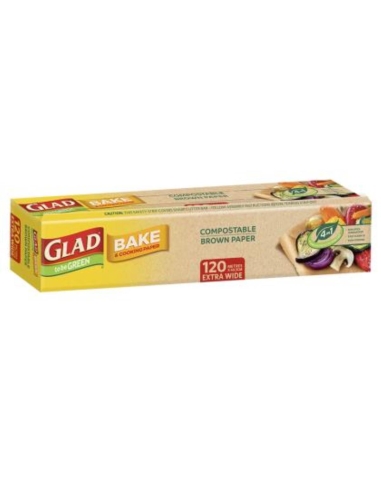 Glad Papel Baking Compostable 120m por 40.5cm Roll