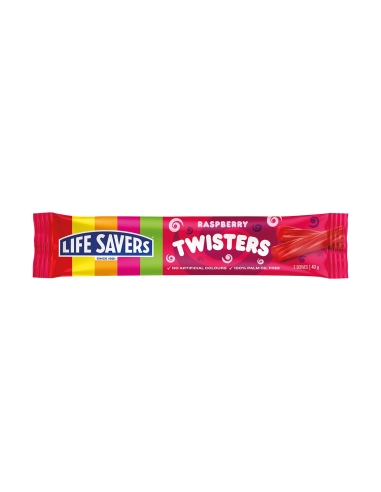 Levensredders Raspberry Twisters 40g x 24