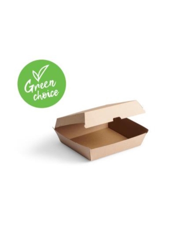 Caterers Choice Caja de cena de contenedores Kraft 170 por 160 por 80mm 50 Pack Sleeve