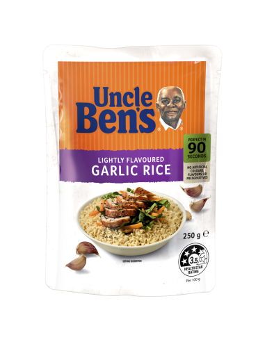 Uncle Bens Riz express à l'ail rôti 250 g x 6