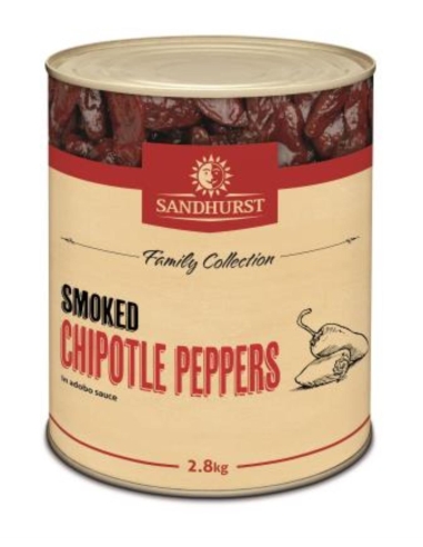 Sandhurst Poivrons de Chipotle dans la sauce Adobo 2.8 Kg x 1