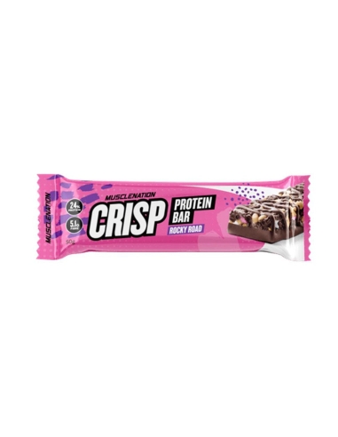 Muscle Nation Crisp Protein Bar Rocky Road 50g x 12