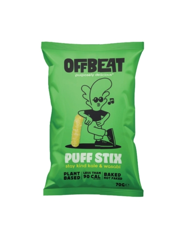 Offbeat Puff Stix Jarmuż i Wasabi 70g x 6