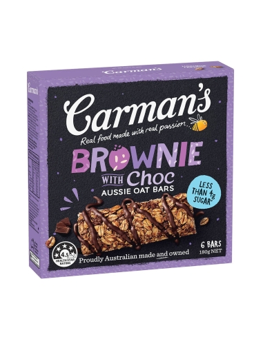 Carman's Aussie Haver-Choc Brownie 6-pack, 180 g x 1