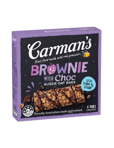 Carman's Aussie Oat Choc Brownie 6 パック 180g x 1