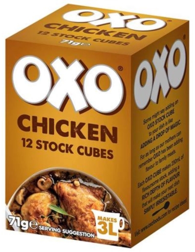 Oxo 鶏の在庫の立方体12s x 1