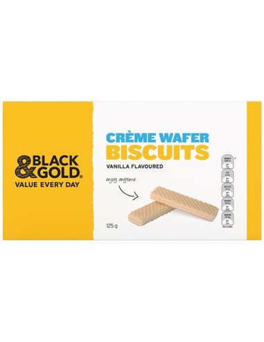 Black & Gold Vainilla Creme Wafer 125gm x 1