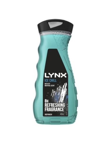 Lynx アイス Chill メンズ シャワージェル 400ml x 6