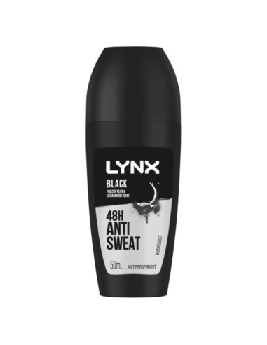 Lynx Black Roll On Deodorant 50 ml x 6