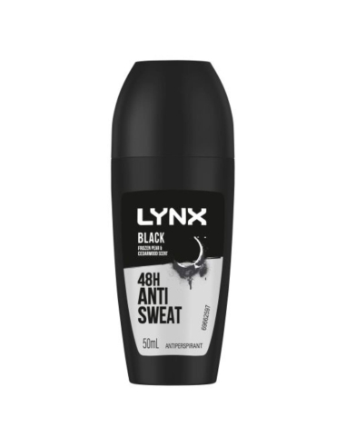 Lynx Roule noire sur déodorant 50ml x 6