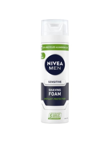 Nivea Mężczyźni Wrażliwa pianka do golenia 200 ml x 6