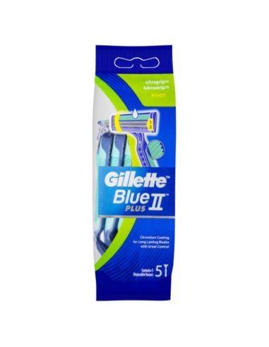 Gillette Blue 11 Plus Desechable Razor Pivot 5 Pack x 1