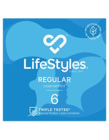 Ansell 安全套 Lifestyles 普通款 6 件装 x 1