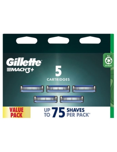 Gillette Mach 3 Carrito 5 Pack x 1