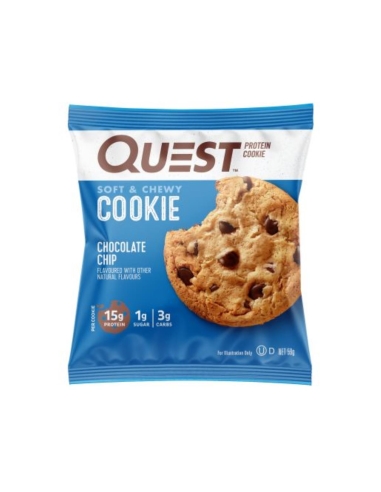 Quest Biscuit protéiné aux pépites de chocolat 59 g x 12