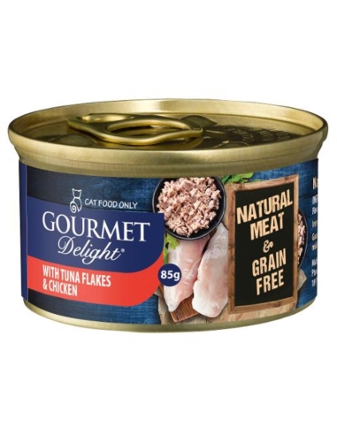 Snappy Tom Gourmet D-lite tonijnvlokjes met kipborst 85 g x 24