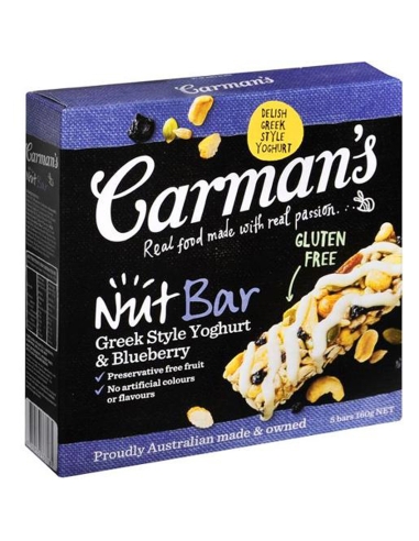 Carmans Greco Style Yoghurt & Blueberry Nut Bar 160gm x 1