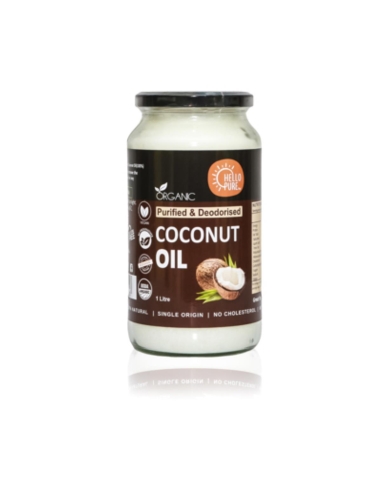 Hola Pure Oil Coco Purificado & Deodorizado Organic 1Ltr x 1