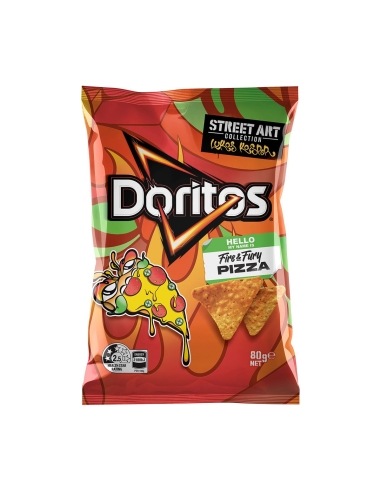 Doritos Colección de arte callejero Fire & Fury Pizza 80 g x 12