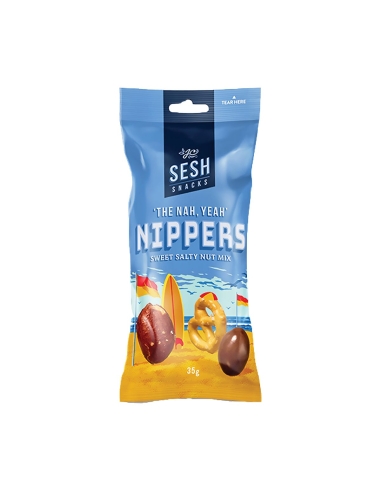 Sesh Snacks Nippers süße salzige Nussmischung 35 g x 21