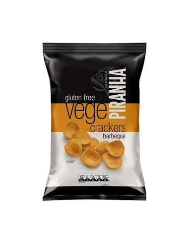 Piranha Vege Crackers Barbecue 100 g x 12