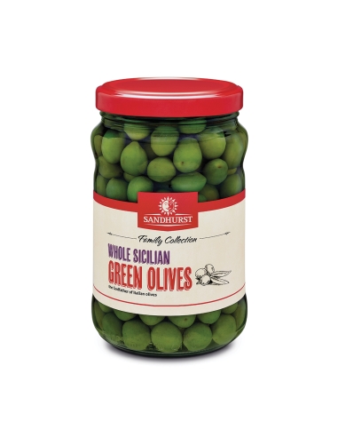 Sandhurst Olives Vertes Siciles entières 1.65kg x 1