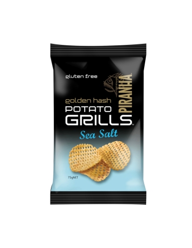 Piranha Potato Grills Sal 75g x 12