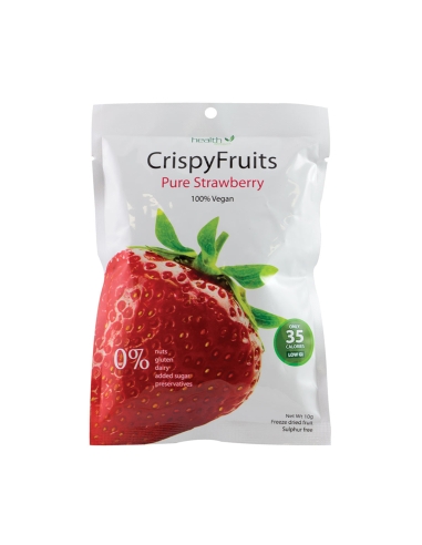 Crispy fruit aardbeien 10 g x 12