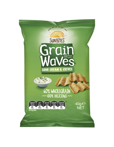 Grainwaves サワークリームとシーブ 40g x 18