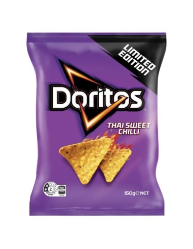 Doritos Thailändische Mais-Chips mit süßem Chili, 150 g, x 12