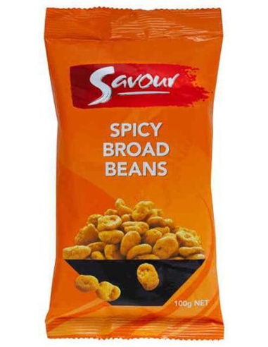 Savour Spicy Broad Beans 100 g x 12