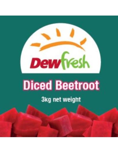 Dewfresh Betteraves rouges coupées en dés 3 kg x 1