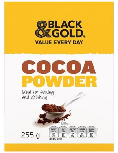 Black & Gold Cacao en poudre 255g x 1