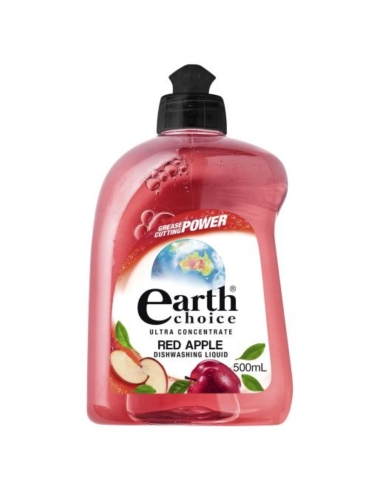 Earths Choice 赤いAppleのディッシュウォッシュの液体は500ml x 8を集中します