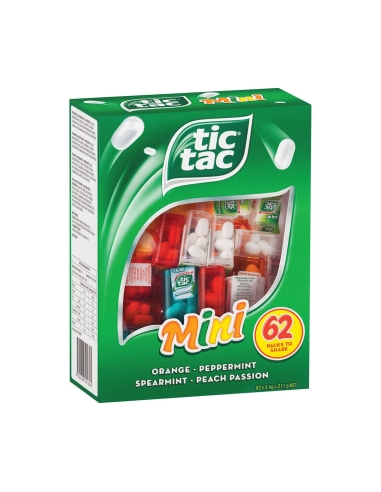 Tic Tac Mini Asorted 62 Pack 3,4 g x 12