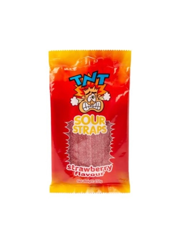 Tnt Aardbei Zure Bandjes Zak 150g x 12