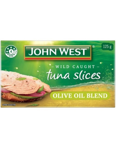 John West De tonijn verleidt snijden in olijven Oil 125 g x 1