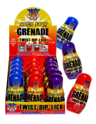 Tnt Mega Sour Grenade 50 g x 15