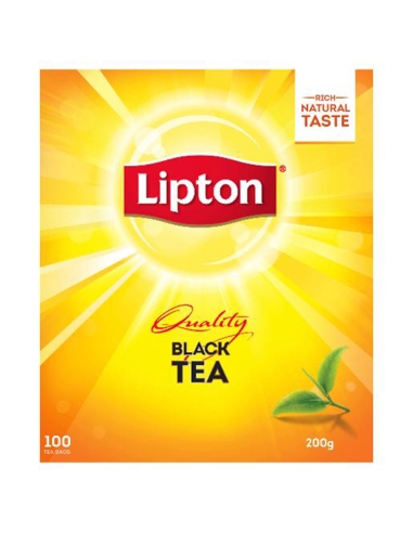 Lipton Bustine di tè qualità nere 200 g, confezione da 100 x 1