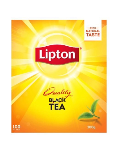 Lipton Te Bags Quality Black 200gm 100 Pack x 1