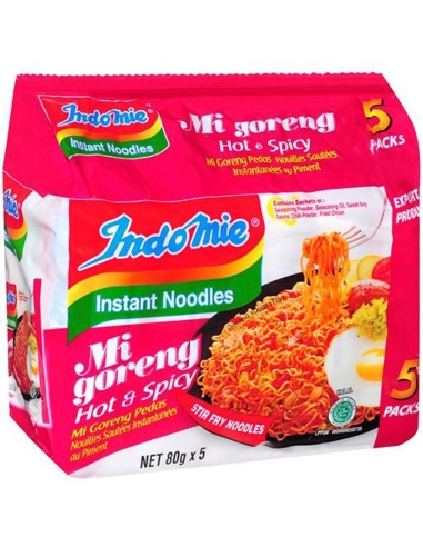 Indomie ホット&スパイシーインスタントヌードル 400g x 1