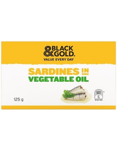 Black & Gold Sardines in groenten Oil 125 g x 1