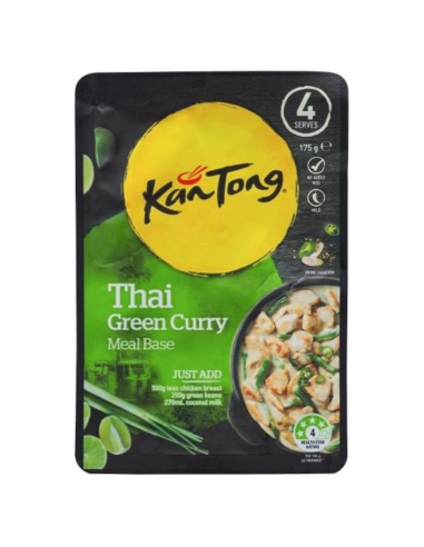 Kantong タイグリーンカレー 食事用ベースポーチ 175gm x 8