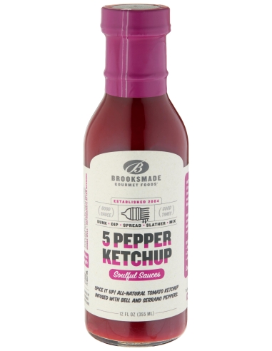 Brooksmade 5 pepe Ketchup 355mL x 1