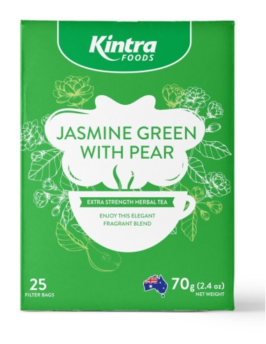 Kintra Borsa da tè Jasmine Green Pear 25 Pack 65g x 1