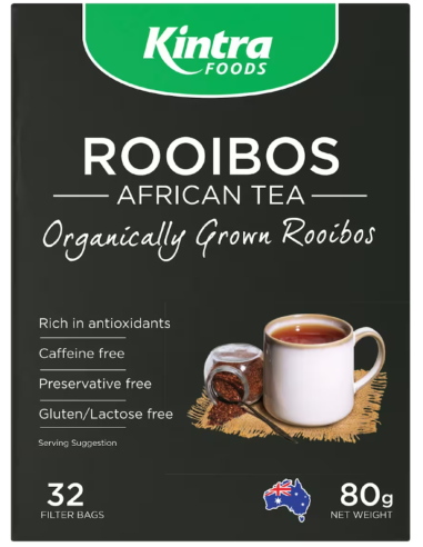 Kintra Bolsa de té Rooibos 25 paquetes 80 g x 1