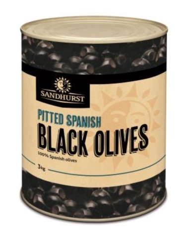 Sandhurst Oliven schwarz entsteint 3kg x 1