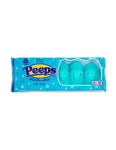 Peeps Blue marmallow Chicks 5 Pack 42g x 24