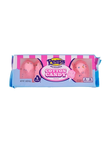 Peeps Cotton Candy Aroma Marshmallow Chicks 5 Pack 42g x 24